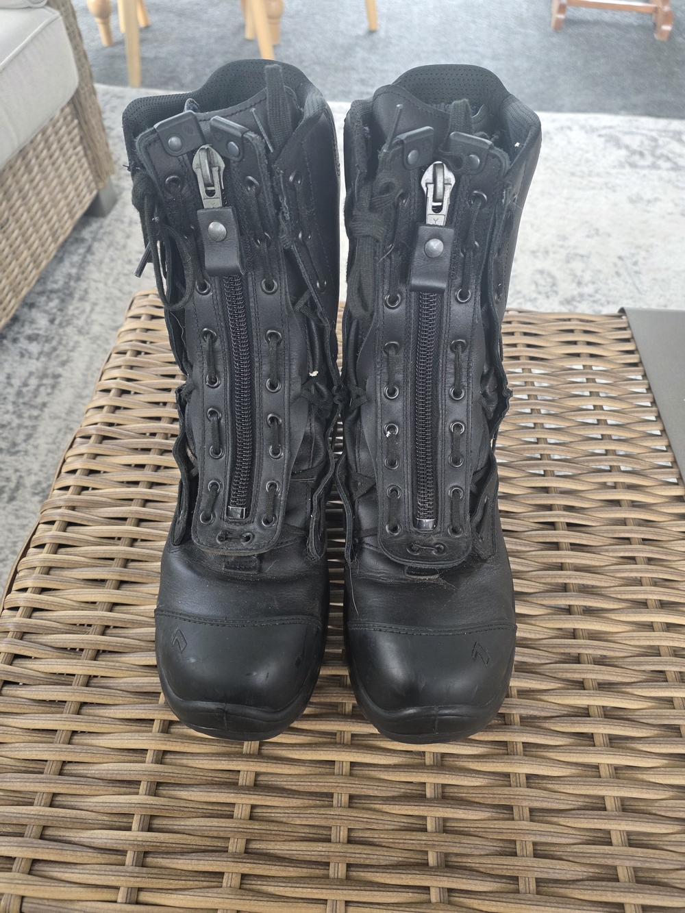 Black Firefighter/EMS/Police Steel Toe BootsTactical Men's Boots -Airpower XR1